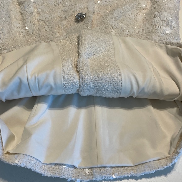 New Antonio Melani Luella Sequin Tweed Sleeveless Top size 0 - Picture 12 of 13